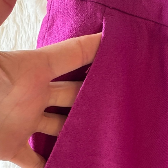 LOFT Magenta Ankle Pants - Picture 6 of 8